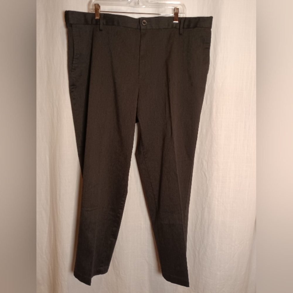 Dockers Relax Fit Comfort Heather Gray Stretch Waist Slacks Pants